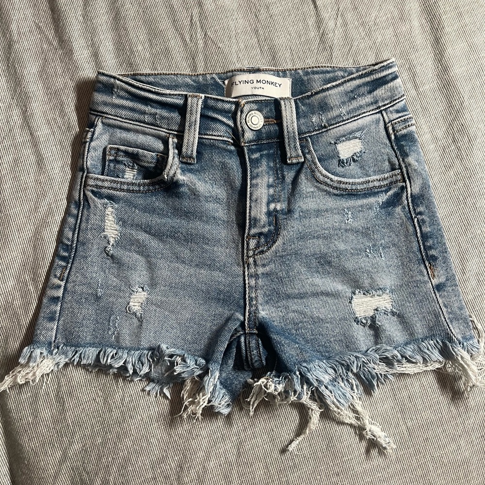 Flying Monkey Little Girls Size 5 Denim Shorts